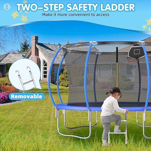 Miniatura 82 de Tranpoline - Tranpoline para exteriores de 16 pies, 14 pies, 12 pies, 10 pies, para niños y adultos, capacidad de peso de tranpoline de 300 a 1000