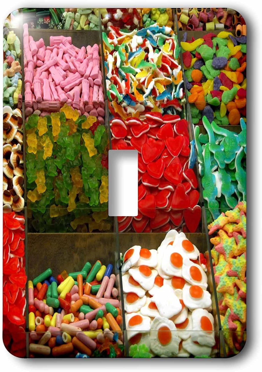 3dRose lsp_82563_1 Spain, Barcelona, La Rambla, Market Candy - Eu27 Cmi0018 - Cindy Miller Hopkins - Single Toggle Switch