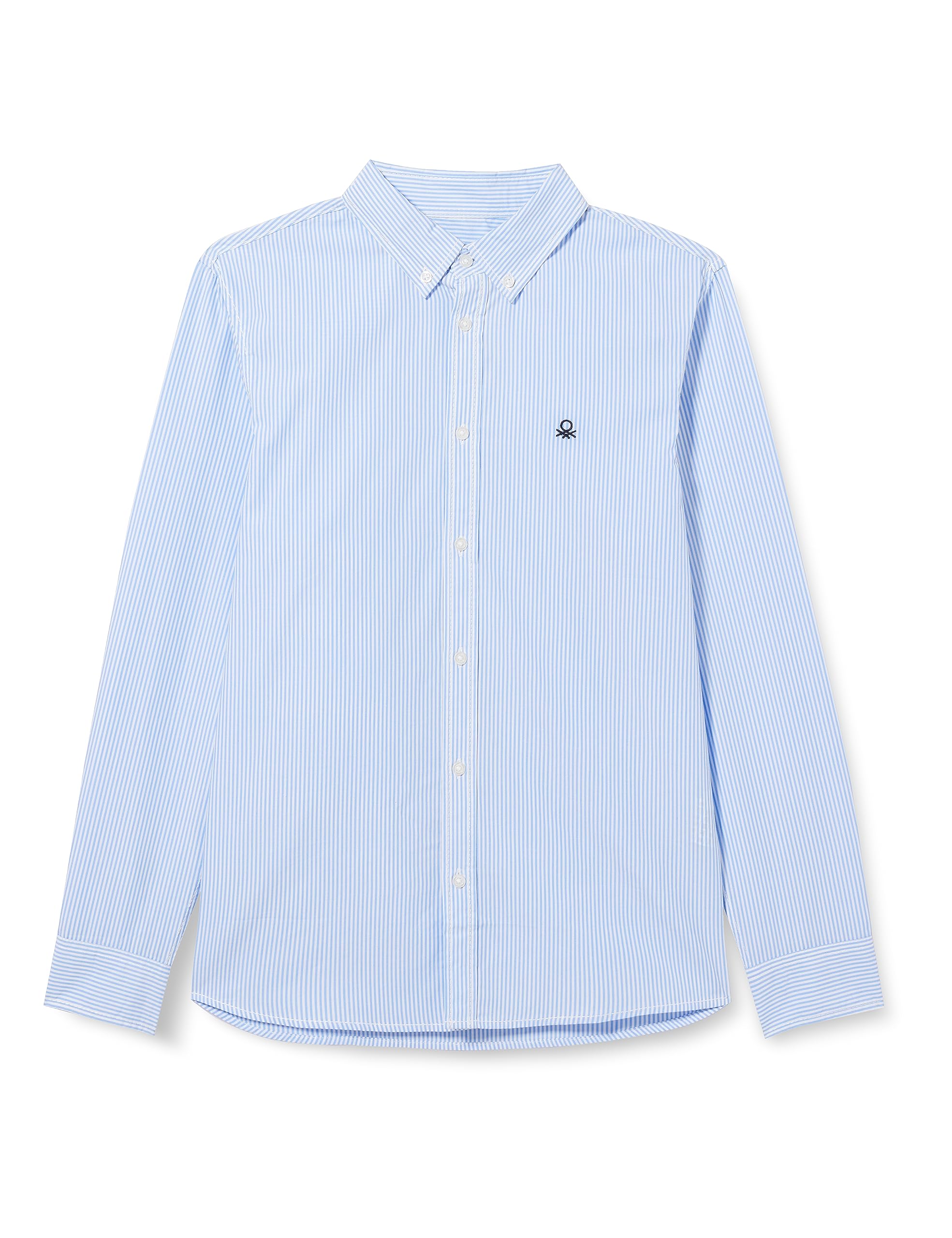 United Colors of Benetton Camisa 5du6cq00r, Camisa Niños, Multicolor (Azzurro 931), EL