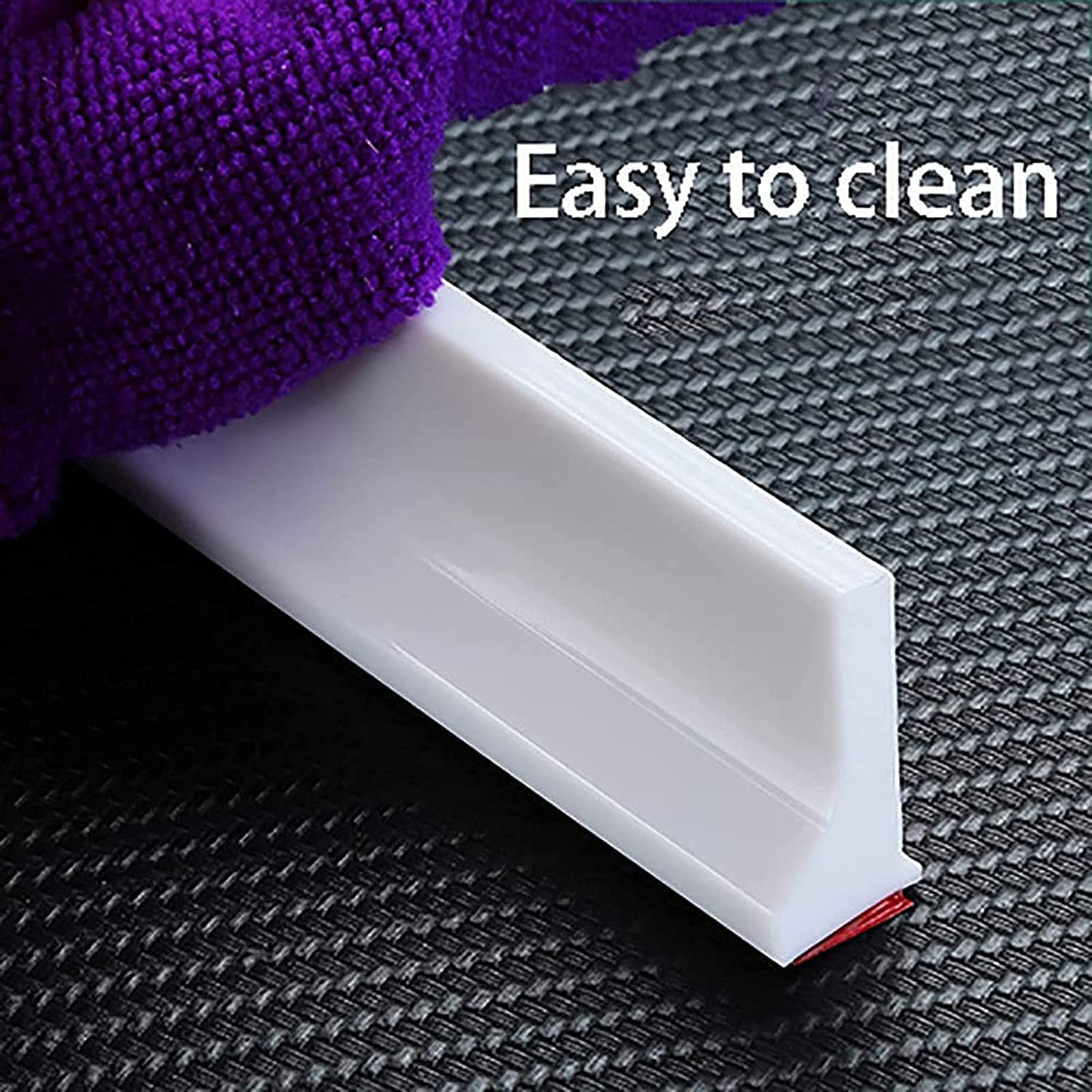 Tapón de Agua para baño Tira de Retención de Impermeable Autoadhesiva,Tira Impermeable autoadhesiva Ducha Presa de Puerta Plegable,Adecuado para Cocina y Baño,Transparente,300cm/118in