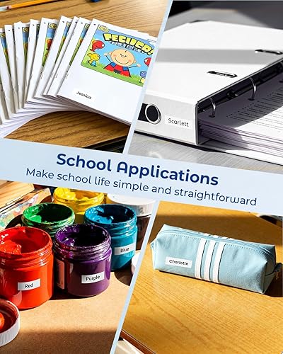 Miniatura 7 de M-K231 12mm Replacement for Brother M Tape 12mm 0.47'' White, M-K231s MK231s M231 Label Tape Replace for Brother PTouch PT-M95, PT-90, PT-70, PT-65