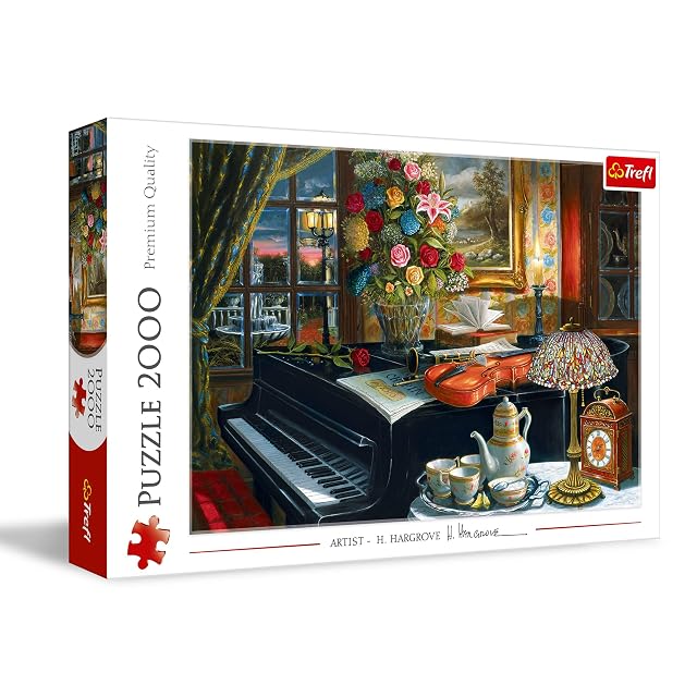 Trefl, Puzzle, Sonidos de la música, de 2000 Piezas, Instrumentos, Interior, Música, Pasatiempo Creativo