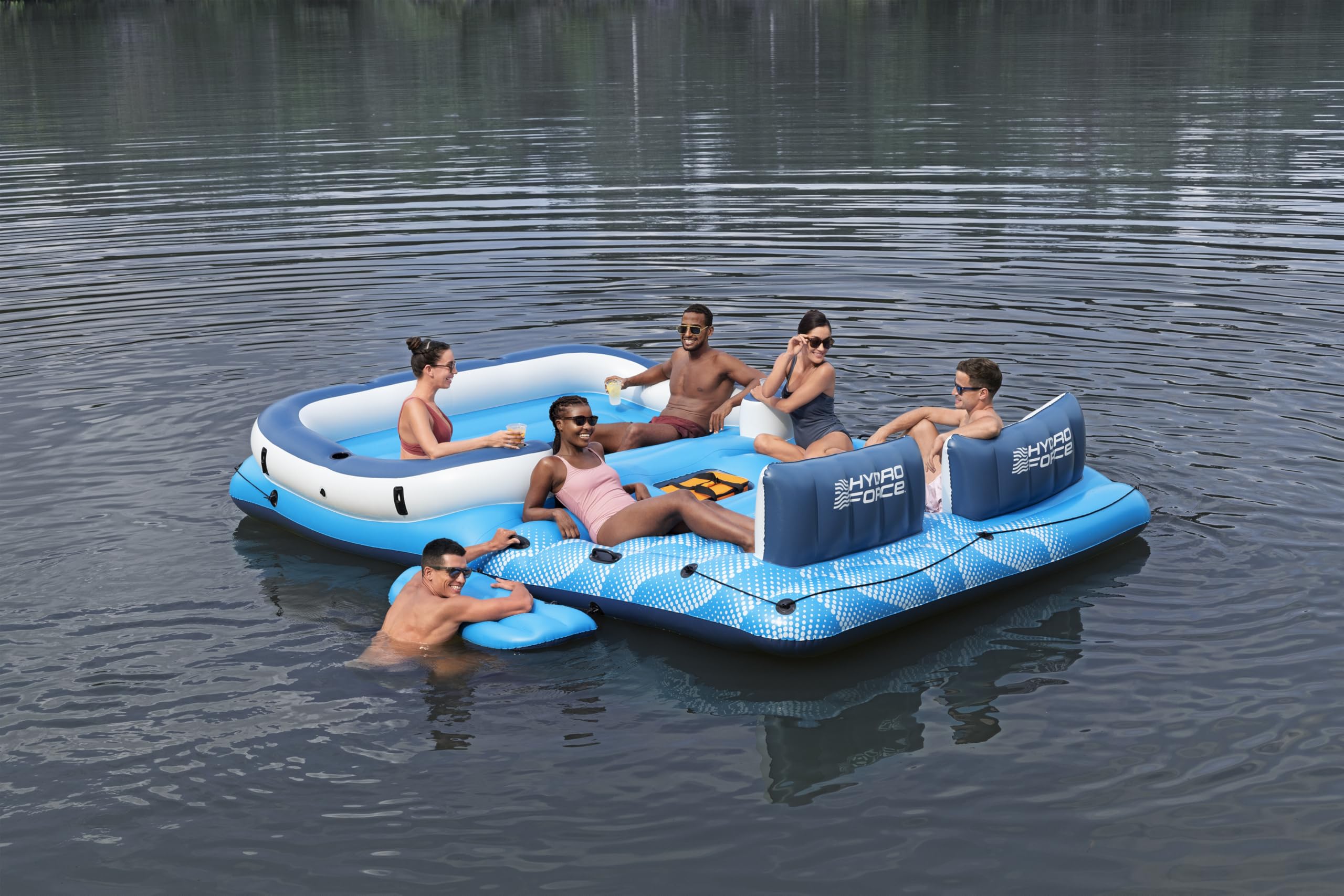 Bestway 43105 Isola gonfiabile Tropical Breeze con porta bicchieri