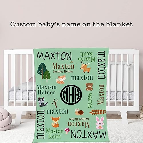Miniatura 44 de Magimagine Manta de bebé personalizada para bebé, regalos personalizados para niños recién nacidos con nombre, mantas personalizadas para bebés