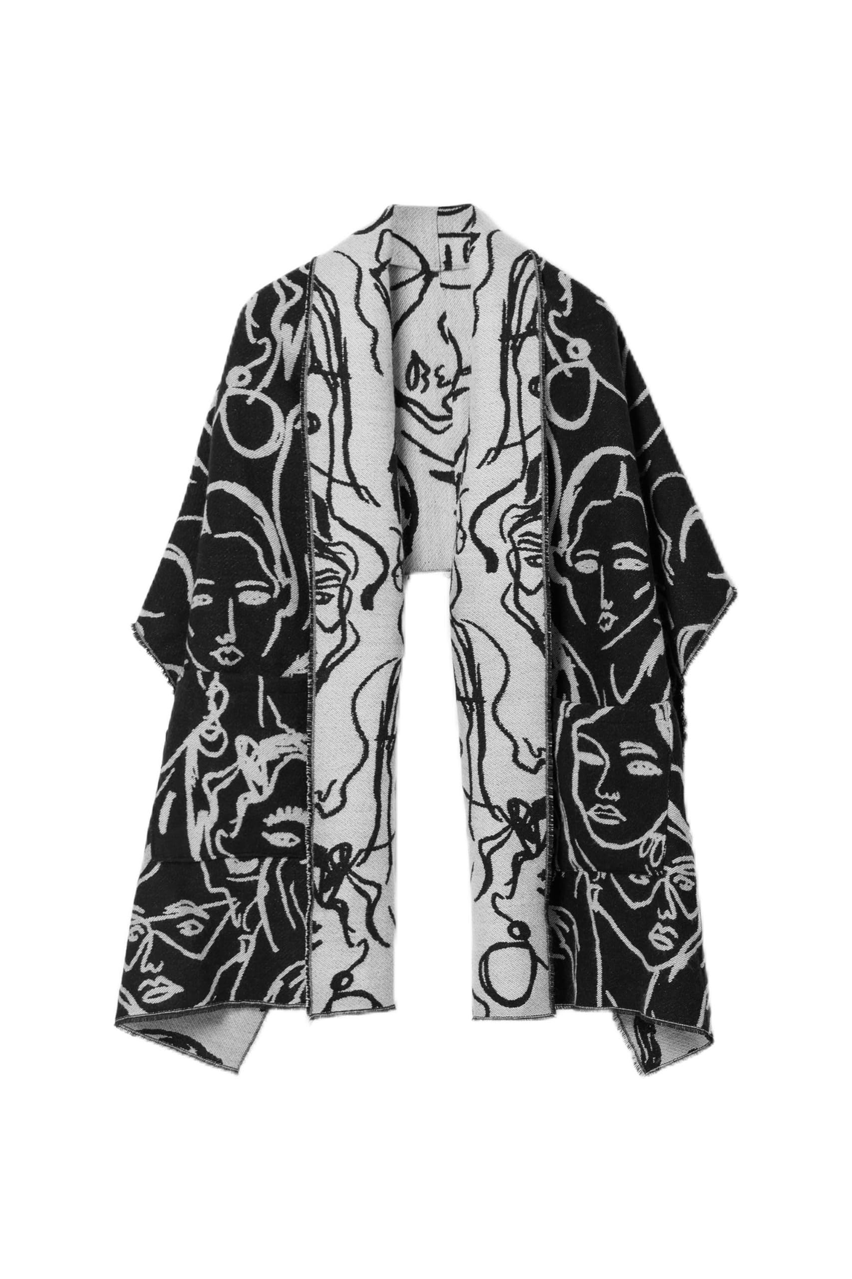 Desigual SCARF_FACE, 2000 NEGRO, U