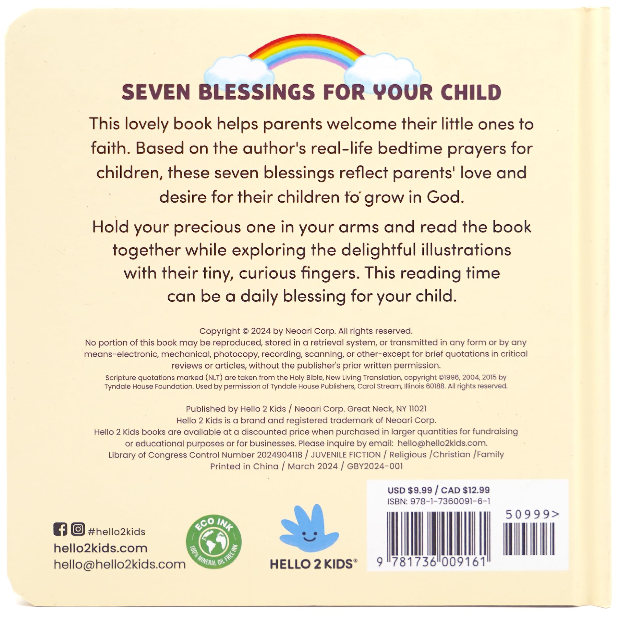 God Bless You Christian Baby Book - My Child's First Book of Blessing - 7 Blessings & Bedtime Prayers for Babies and Toddlers - Ideal Easter, Birthday, Baby Shower, Baptism Gift - Image 8