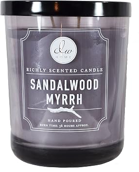 DW Home Sandalwood Myrrh Scented Large 2-Wick Candle by Decorware