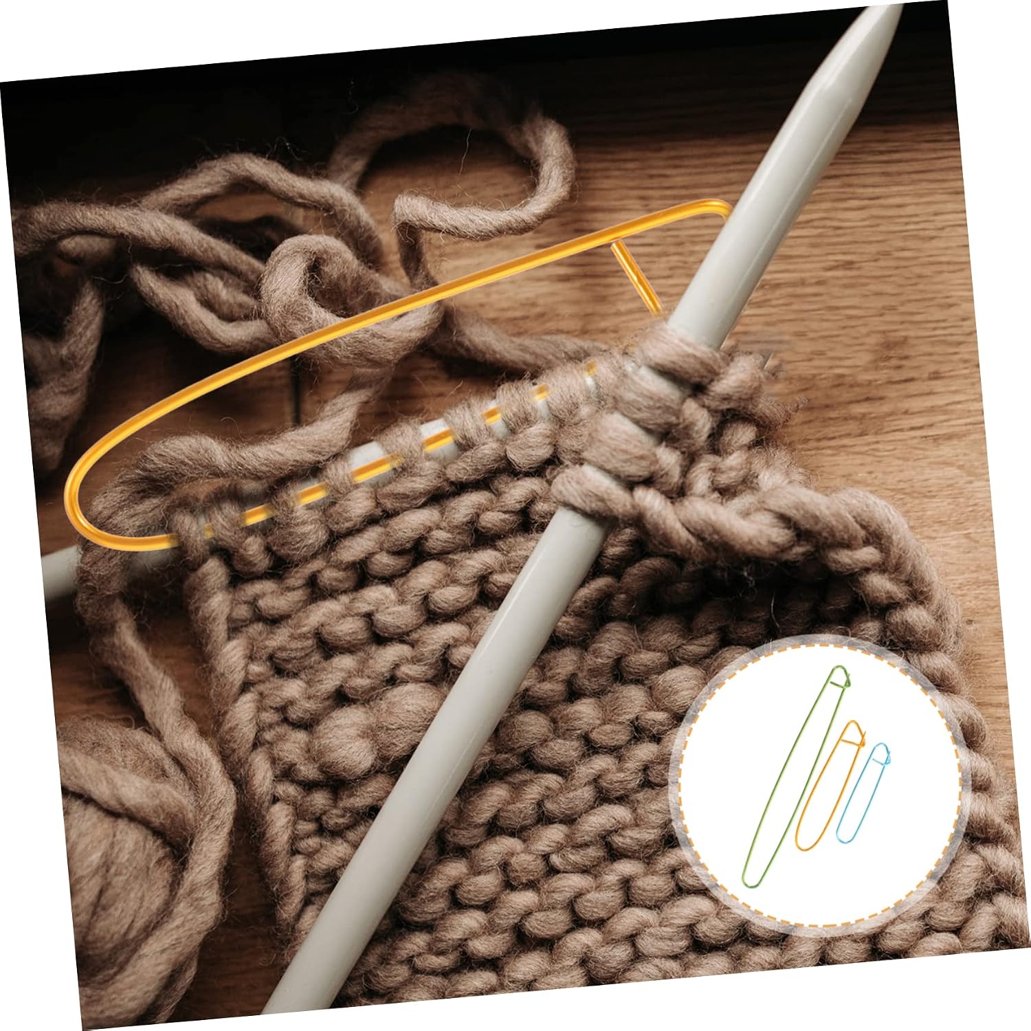 NUOBESTY 45pcs Yarn Holders Crochet Markers for Knitting for Sweaters Blankets Easy to Use Portable for Beginners Experienced