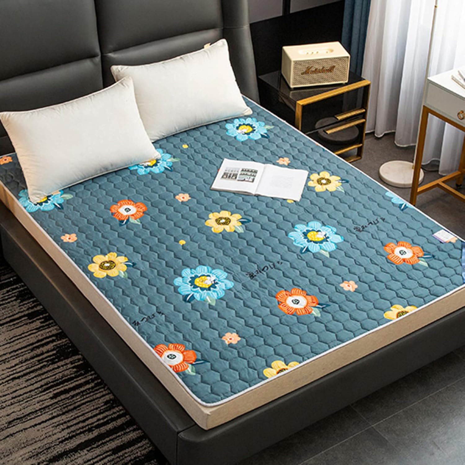 敷きパッド セミダブル ファミリー 綿 柄 最低価格の 冷房対策 こたつカバー パッド ゴムバンド付き すべり止め 幾何学模様 かわいい ウォッシャブル 肌触りよい 冬 おしゃれ 除湿シート しきぱっと 夏 汎用 湿気取り 春 150x0cm 秋