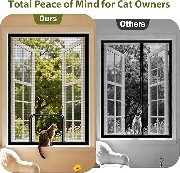 Custom Zippered Window Screen | Ideal Cat Proof Netting & Window Mesh for Insects Fly & Mosquito | Tailored Made-to-Measure Size Colour & Zipper Access