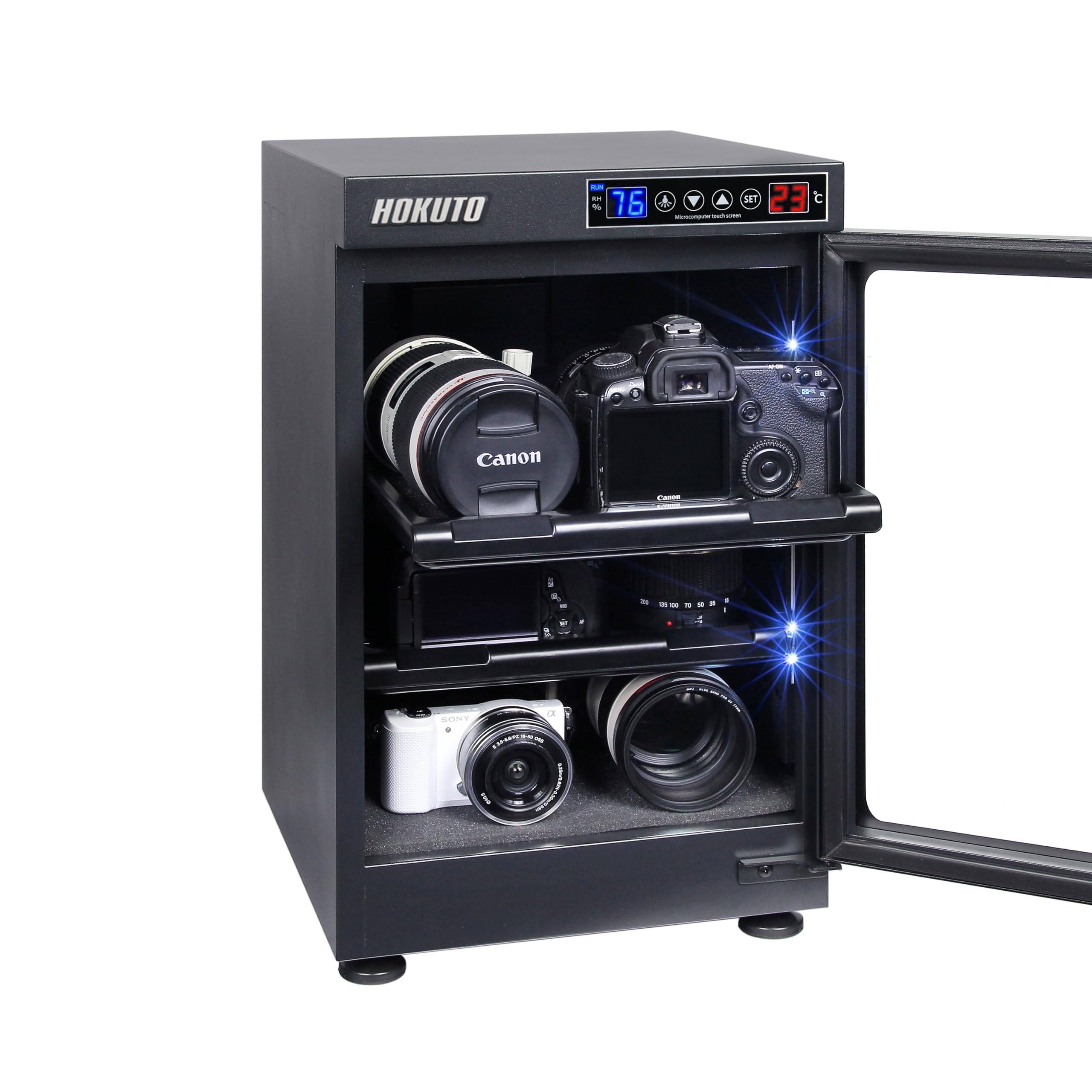 HOKUTO 防湿庫・ドライボックス HP-38EX カメラやレンズカビ対策 (38L