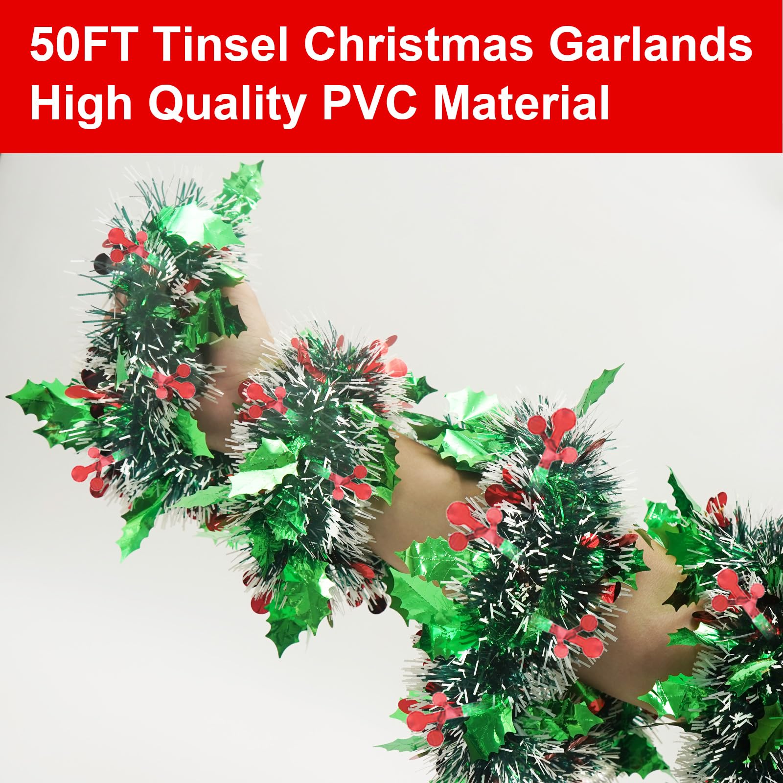 Guirnalda De Bayas Rojas Decoración Navideña, Guirnal... | Cuotas Sin, image size:1600x1600