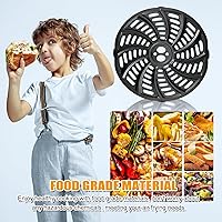 Vista 6 de Accesorios para freidora de aire Gourmia GAF698 GAF686, ovalada, antiadherente, 9.3 x 8.9 pulgadas, piezas de repuesto para freidora de aire