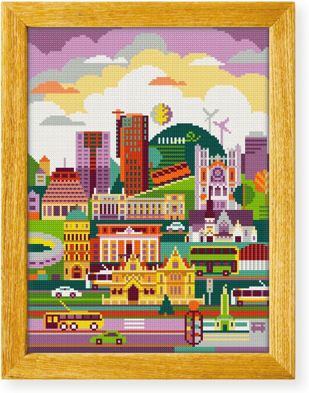 Awesome Pattern Studio Wellington New Zealand DS1412, Diamond Painting Kit, Diamond Art Kits for Adults, Full Drill 5D Diamond Dots Kits. All Items Included.