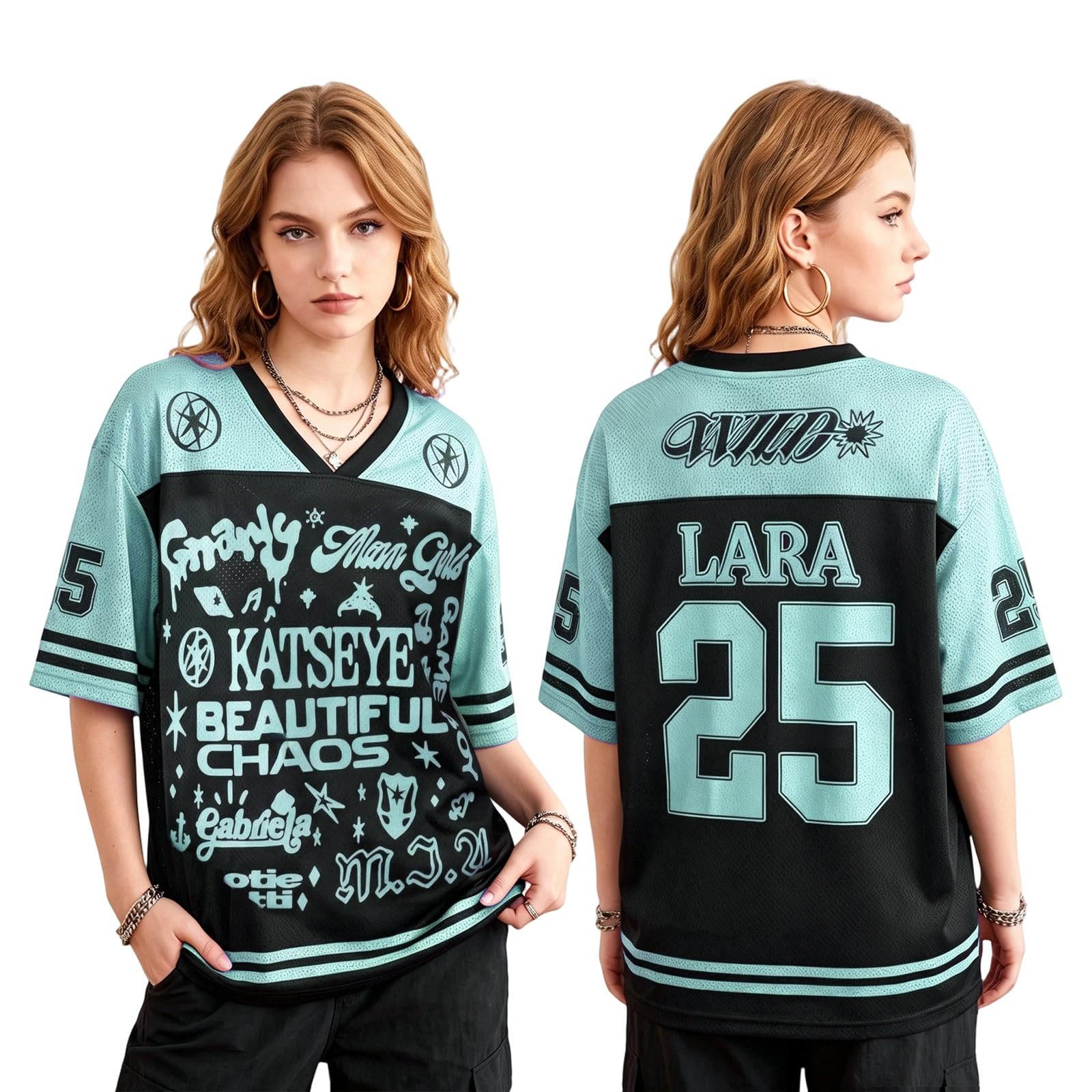 Katseye Jersey Tshirt Women K-Pop Music Concert Support The Wildworld Tour