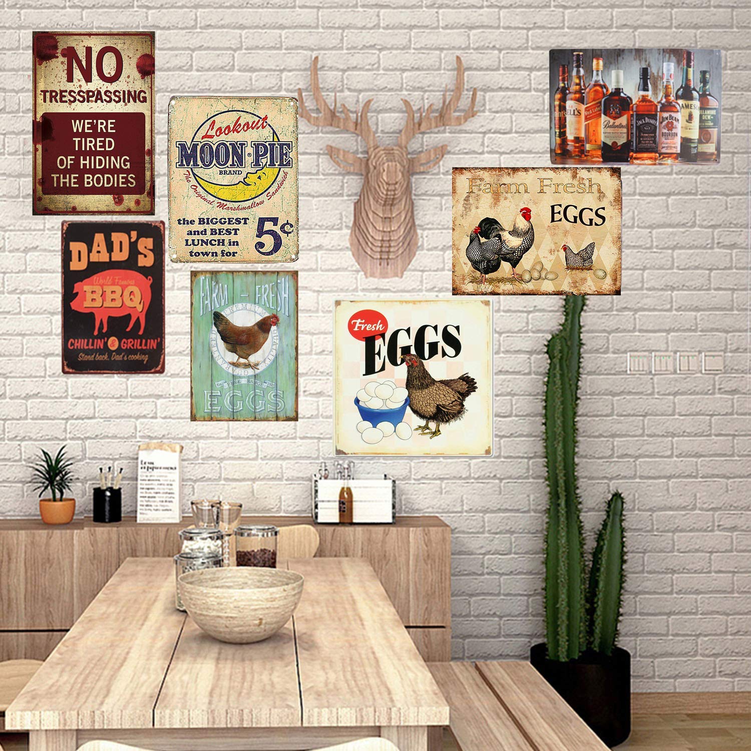 Cartello In Metallo EMOHAT 'No Trespassing' – Divertente Avviso Vintage 30,5x20,3 Cm, Per Interni/esterni