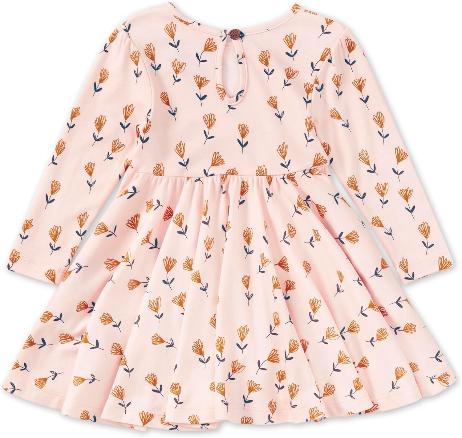 Apple Park Twirl Tee Dress for Baby & Toddler Girls | Super-Soft Bamboo Viscose + Organic Cotton Blend | Everyday Dress