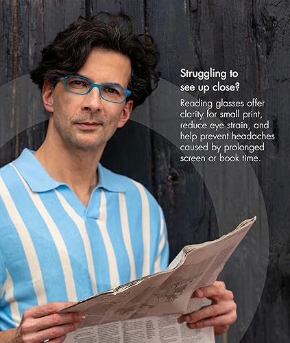 Miniatura 4 de Scojo New York Baird - Lentes de lectura con luz azul, hechos a mano, resistentes a los arañazos, para mujeres y hombres