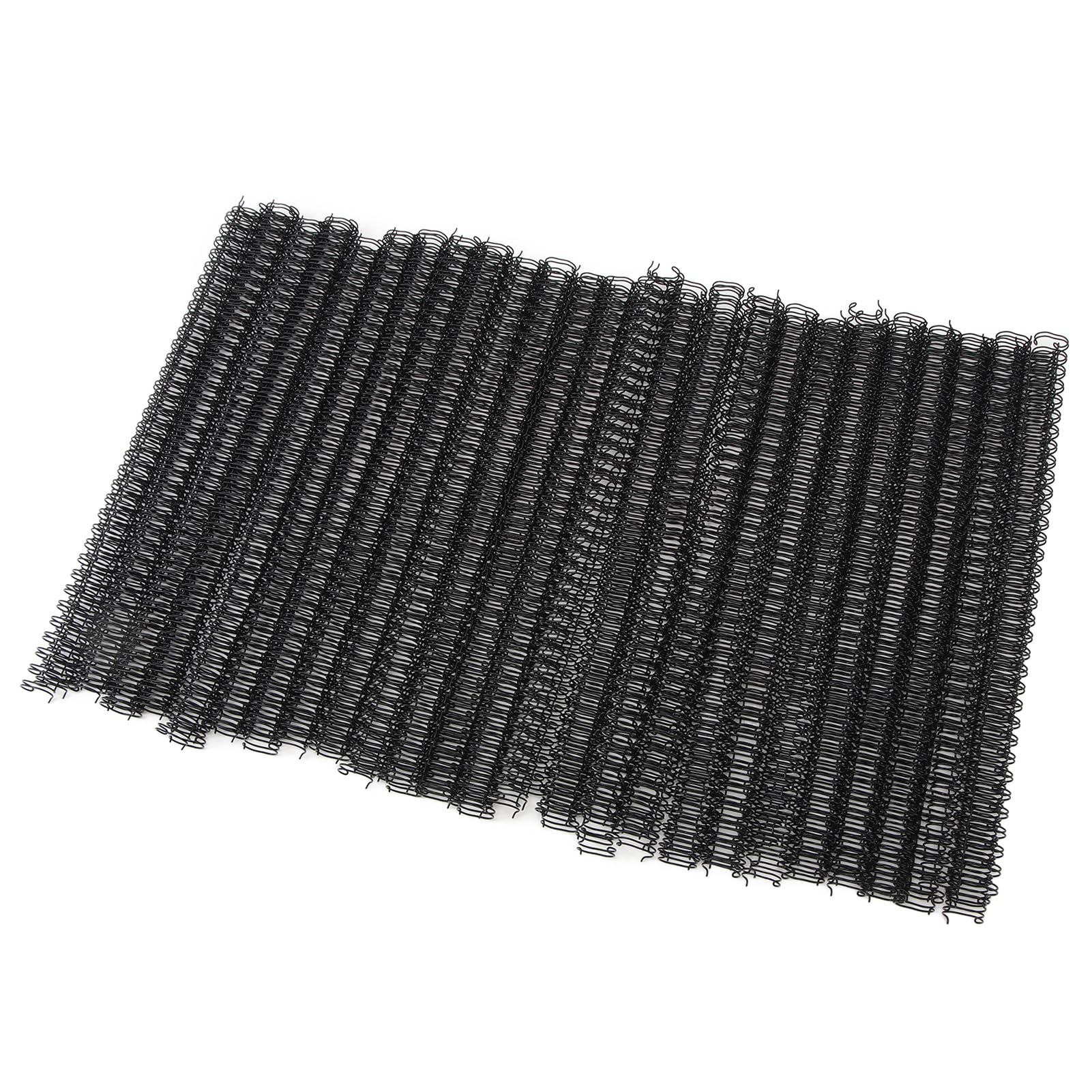 Cryfokt 100Pcs Double Loop Wire Binding Spine, 60 Sheet Capacity, 3:1 Pitch Double Spiral Binding Ring Coil, 9.5mm Diameter, Book Cinch Binding Machine Wire for A4 Paper (Black)