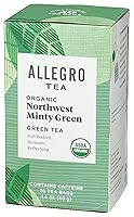 Vista 4 de Allegro Tea, bolsas de té verde menta orgánica del noroeste, 20
