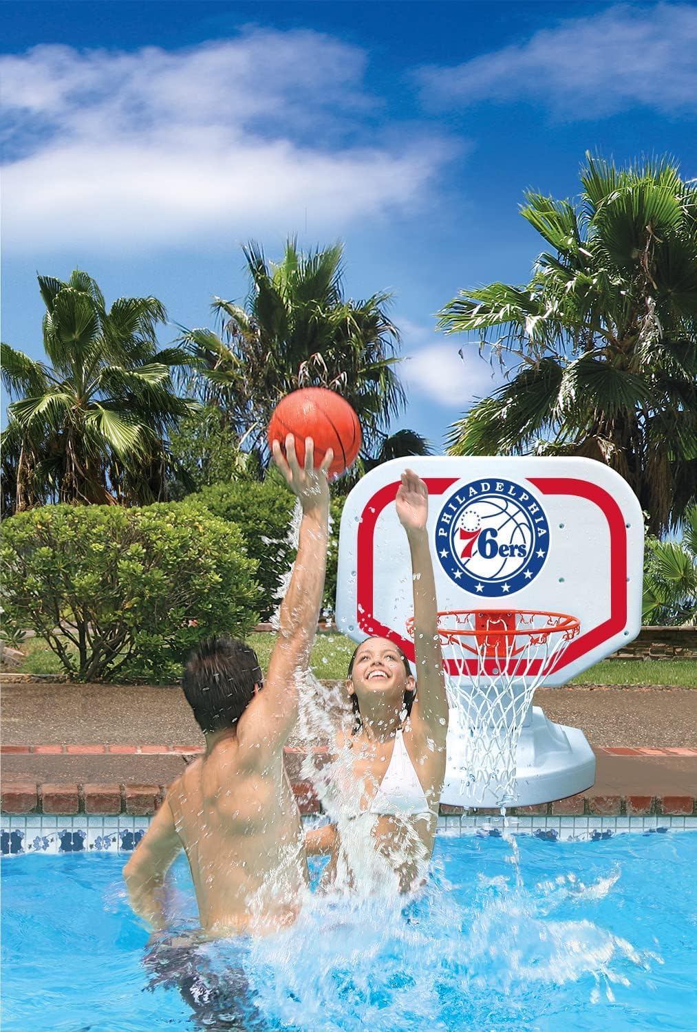 Poolmaster72923 Philadelphia 76ers NBA USA Competition-Style Poolside Basketball Game