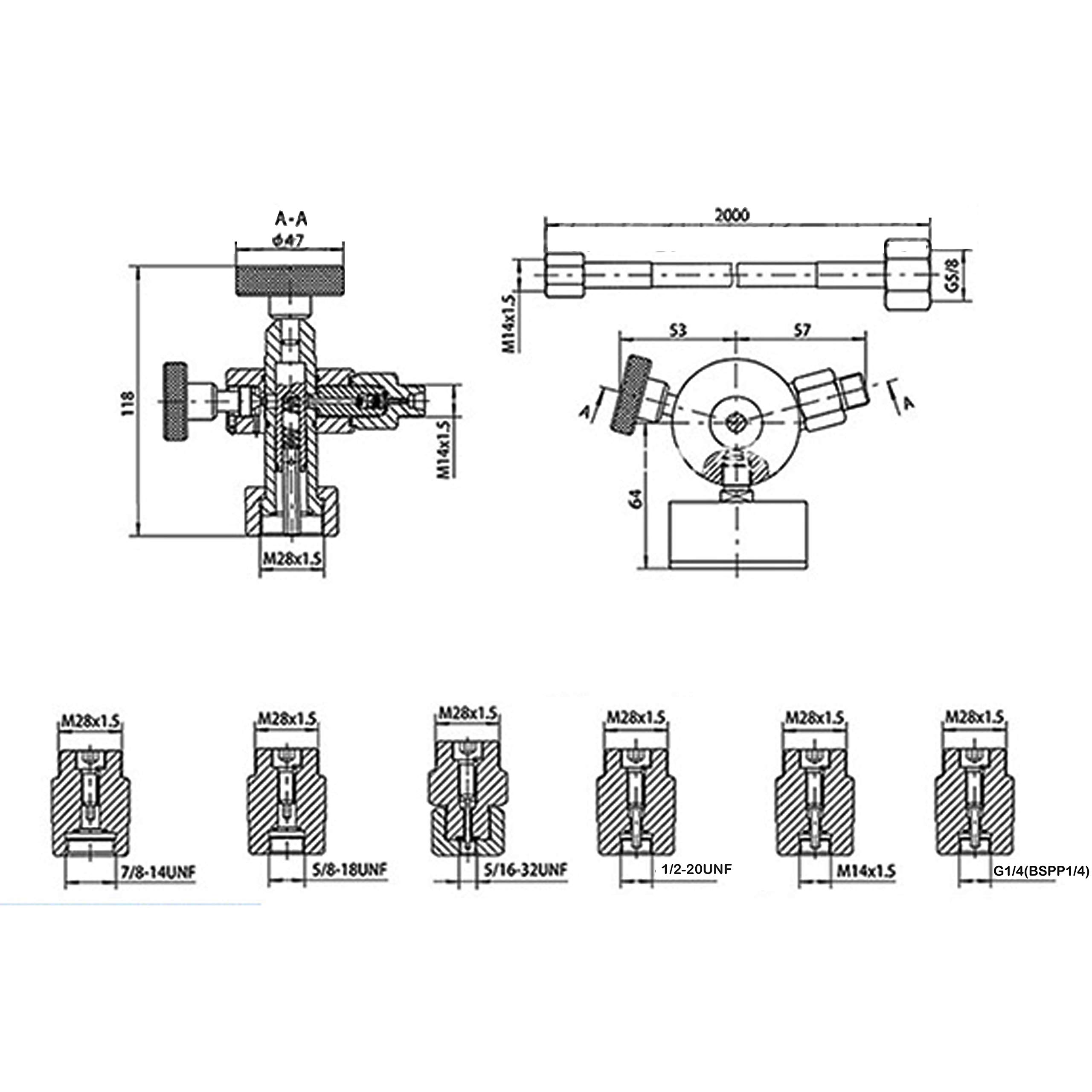 XZT GK 01 Hydraulic Accumulator Nitrogen Charging System Nitrogen