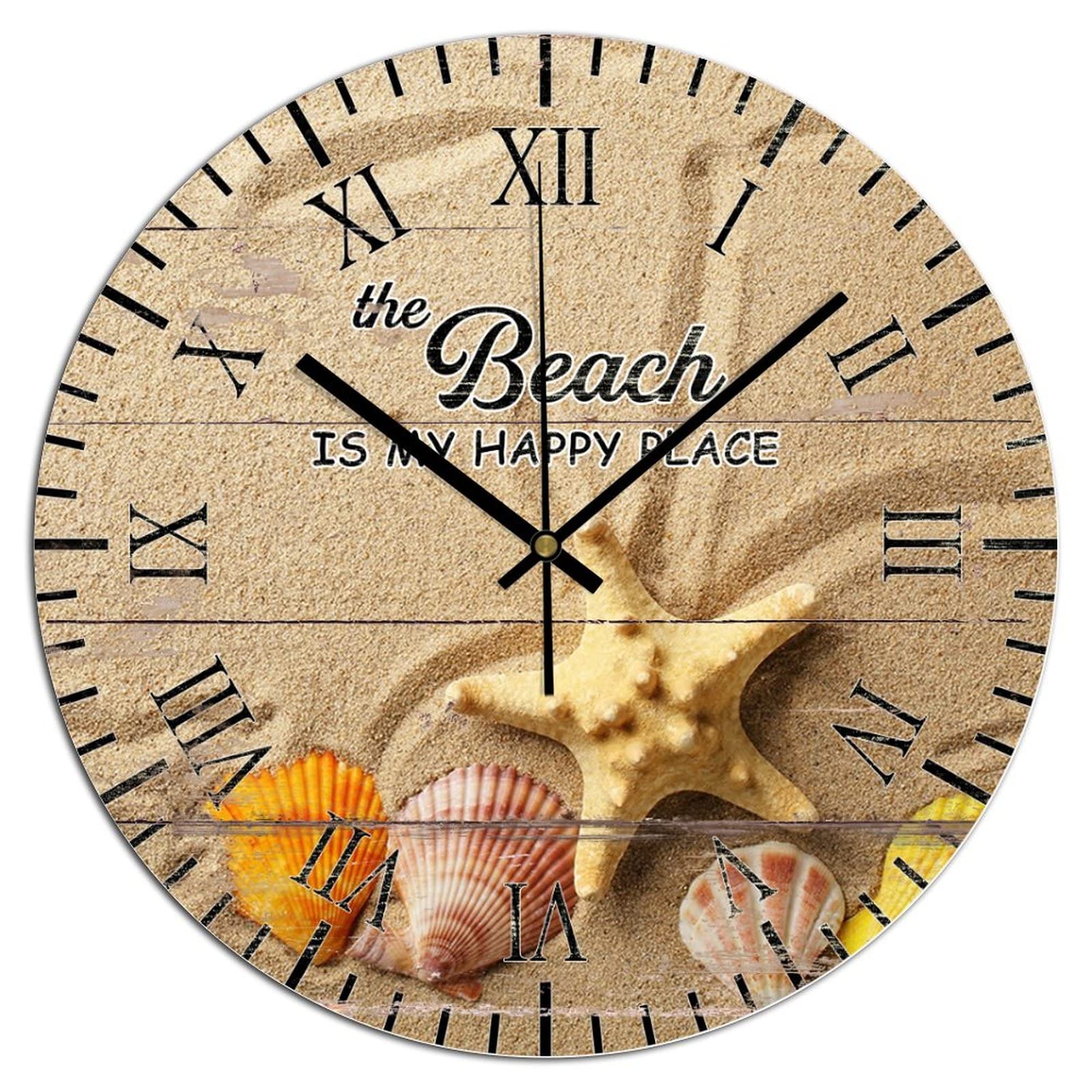 Horloge murale silencieuse à piles 38,1 cm sans tic-tac pour une salle à manger moderne