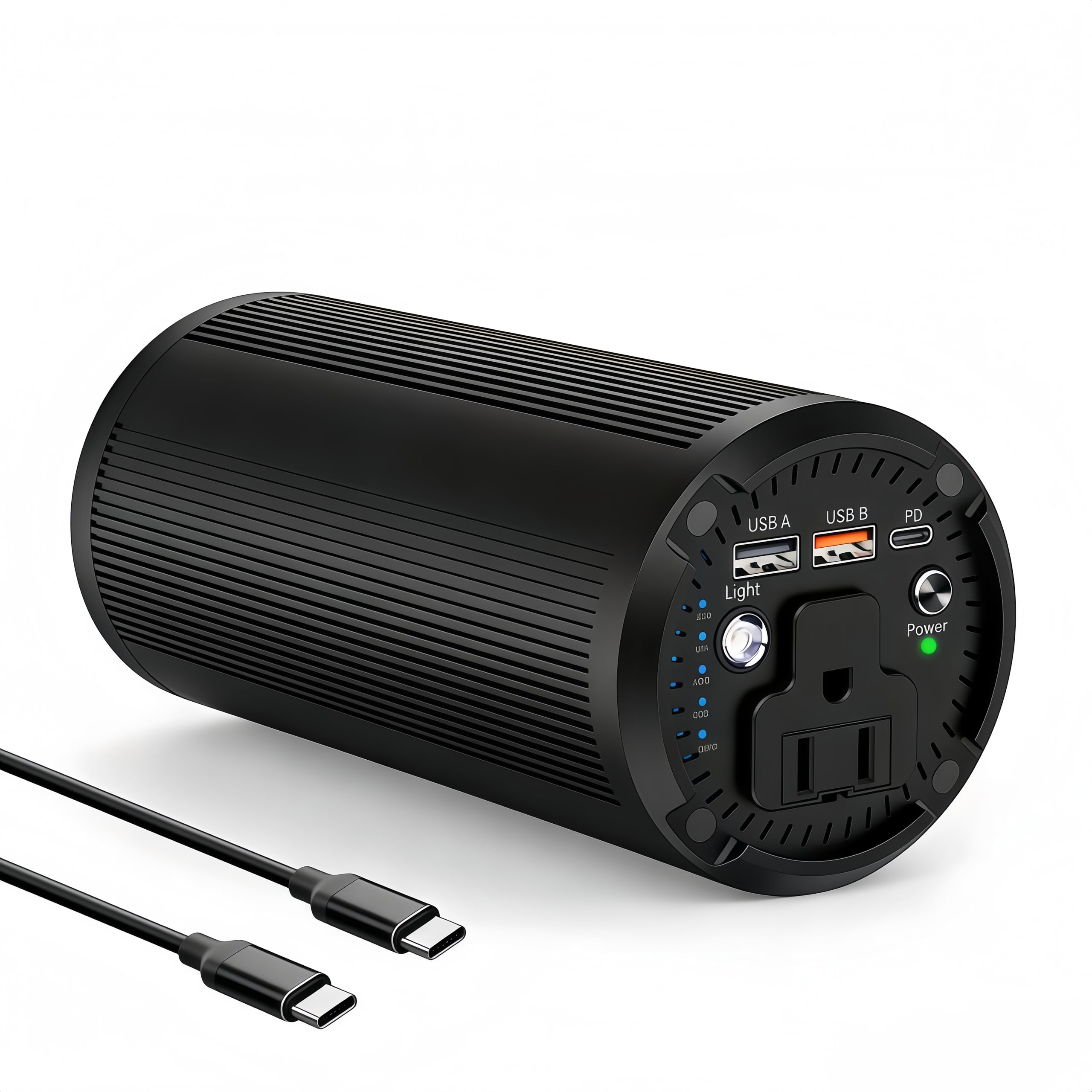 Flyvair Portable Laptop Charger 27000mAh 98Wh, Power Bank with AC Outlet 65W PD Fast Charging External Battery Pack, Mini Portable Power Station for MacBook Pro Dell HP Travel Camping Airline Approved