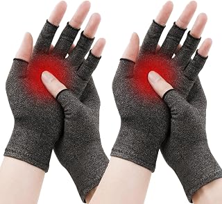 2 Paar Arthritis-Handschuhe für Damen, Kompressionshandschuhe für Arthritis, Schmerzlinderung, Karpaltunnel-Verletzungen, Passform, maschinenwaschbar