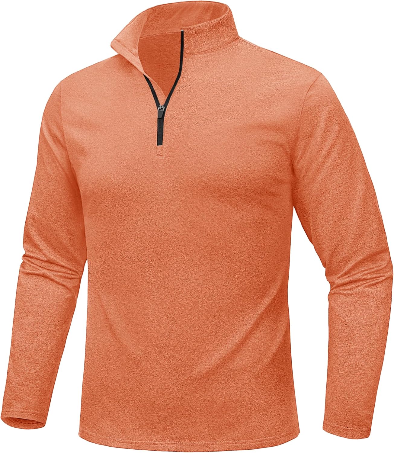 MAGCOMSEN Mens Quarter Zip Pullover Fleece Lined Long Sleeve Golf Shirts 1/4 Zip Thermal Running Athletic Sweatshirts