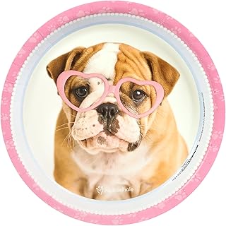 BirthdayExpress Rachael Hale Glamour Dogs Party Supplies - Dinner Plates (8)
