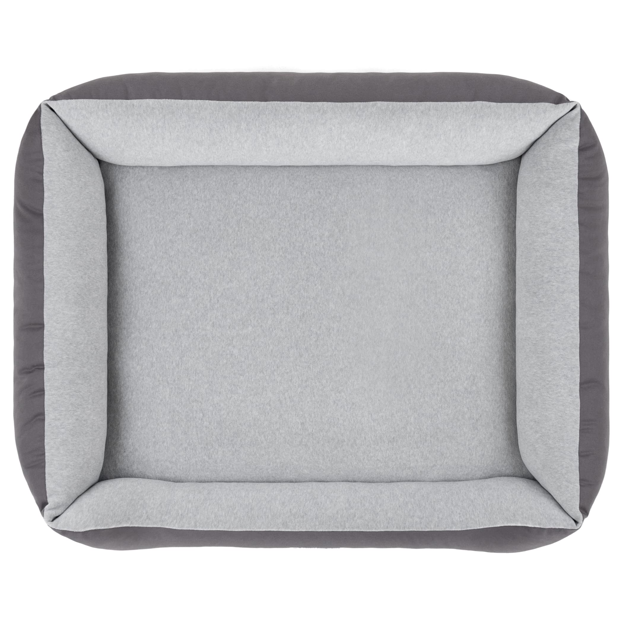 Doctor Bark GreenLabel - Cama para perros grandes, lavable, mullida, suave, duradera, suave, de GreenLabel (XL, 110 x 85 cm, gris)