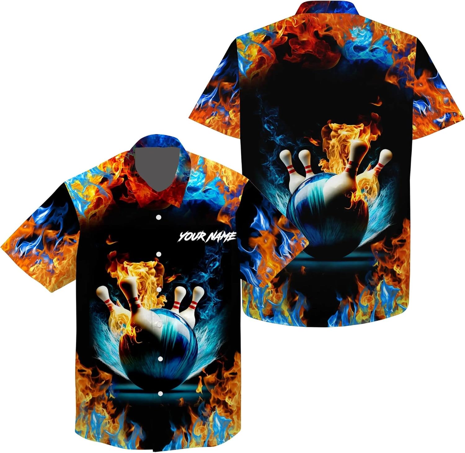 Personalized Bowling Shirts, Bowling Jerseys for Men, Hawaiian Shirt for Men, Custom Team Names Hawaiian