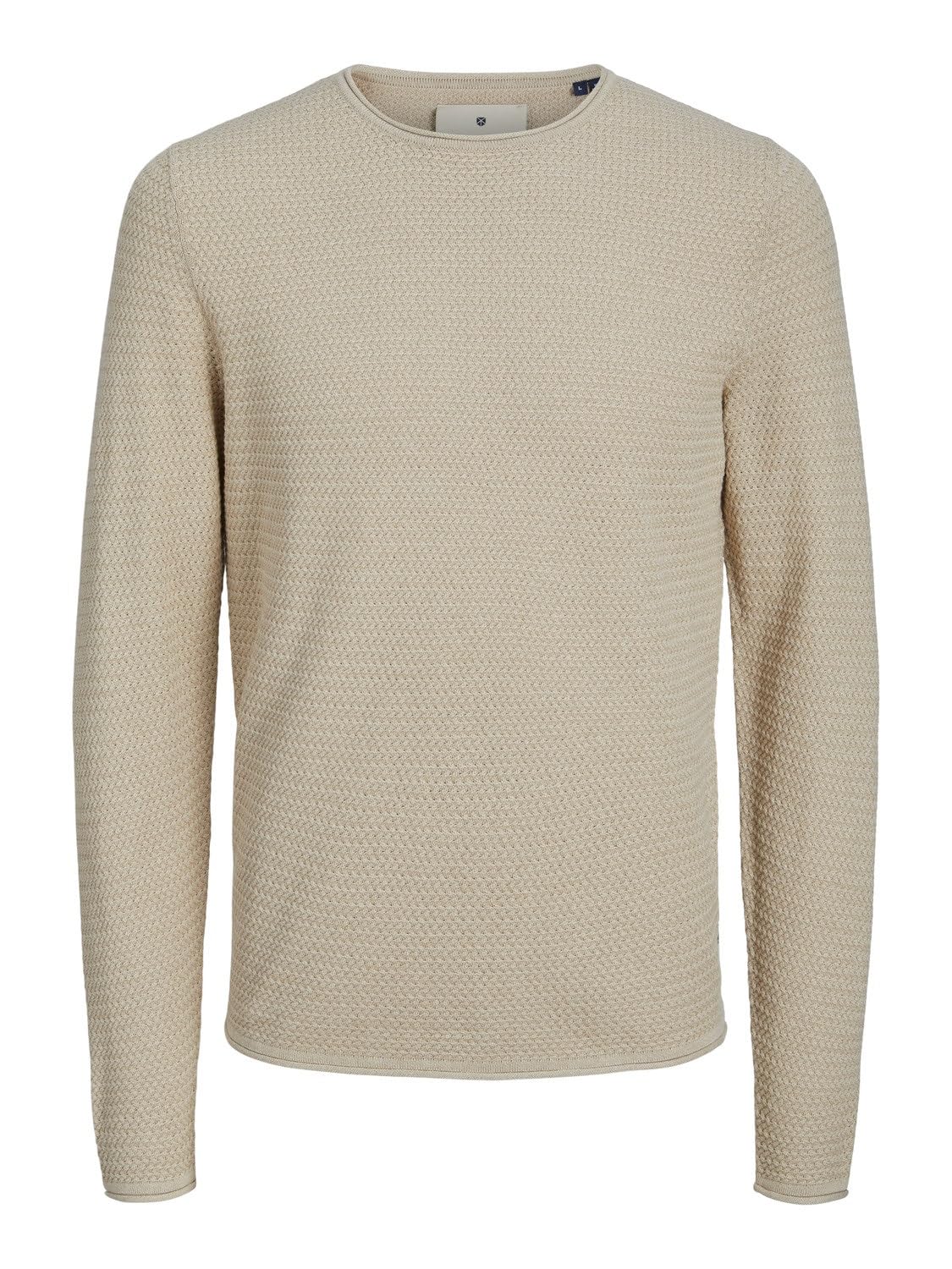 JACK & JONES Male Strickpullover Einfarbig Strickpullover