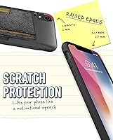 Vista 5 de Smartish Funda tipo cartera para iPhone XR Vol. 2 [soporte protector delgado] Soporte de tarjeta de crédito para Apple iPhone 10R (seda), diseño