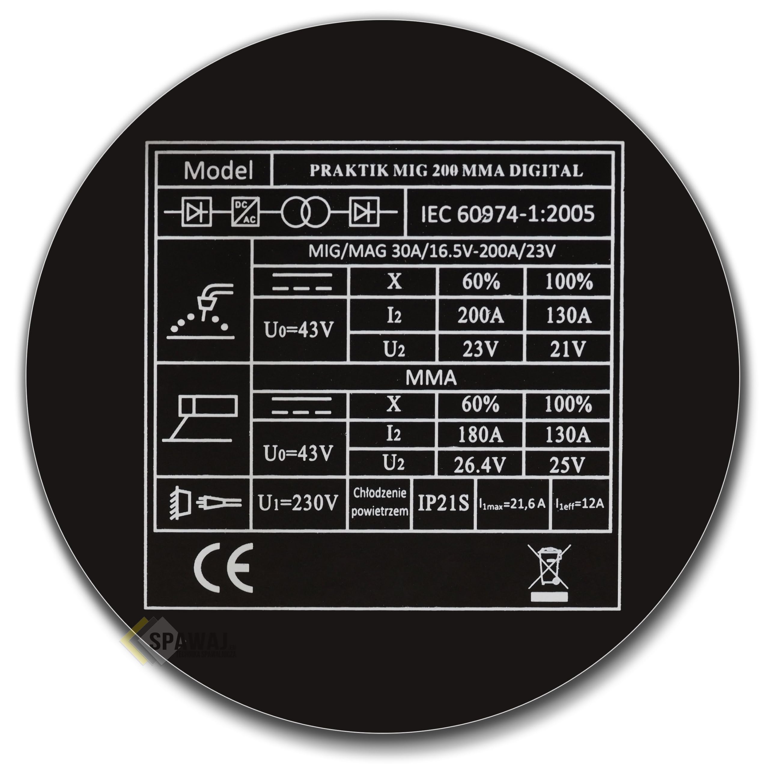 MIG MAG Schweißgerät Inverter 230V 200A, Schweißdraht 0,8mm 5kg, Gasflasche Ar/CO2, Schweißmagnet Set & Schweißschutzspray - Bestschweissen.de Ideal Praktik MIG 200
