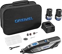 Vista 1 de Dremel 8240 Kit de herramientas rotativas inalámbricas de 12 V con velocidad variable y agarre cómodo y batería adicional de iones de litio B815-01