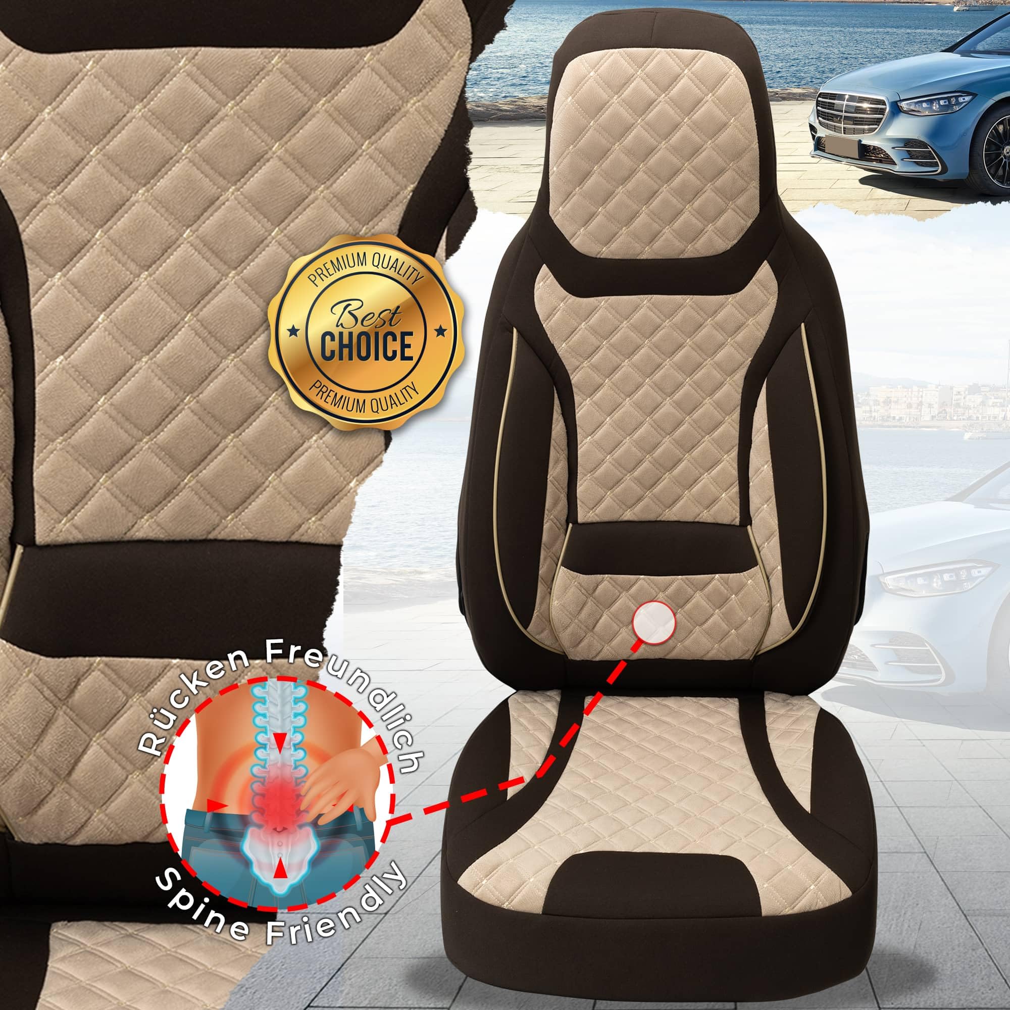 BREMER SITZBEZÜGE Fundas Protectoras a Medida para Land Rover Range Rover Sport 2 T2