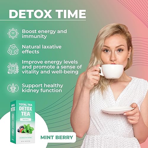 Miniatura 4 de Total Tea Adelgazante Té Detox Sin Cafeína y Superalimento Verdes Suplemento en Polvo