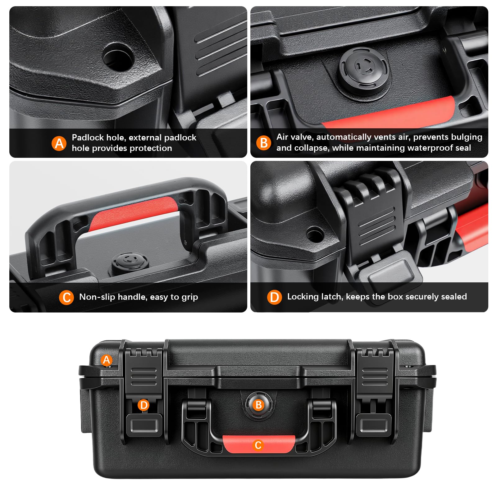 FPVtosky Hartschalenkoffer für Potensic Atom 2 / Atom Drohne, Aufbewahrungstasche für Atom/Atom 2/SE/3-Axis Fernbedienung, Batterien, Ladegerät und Zubehör (nur Koffer)