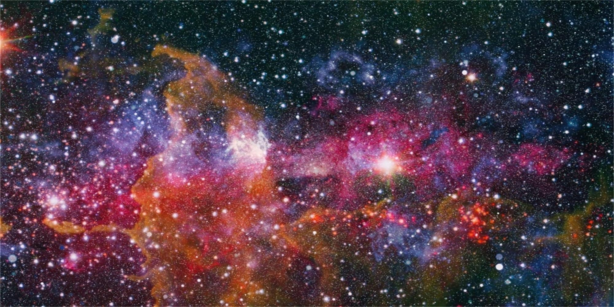 MIRRORANG 76x30cm Outer Space Aquarium Background Star Galaxy Nebula Astral Cluster Astronomy Theme Galaxy Mystery Terrarium Background Fish Tank Background
