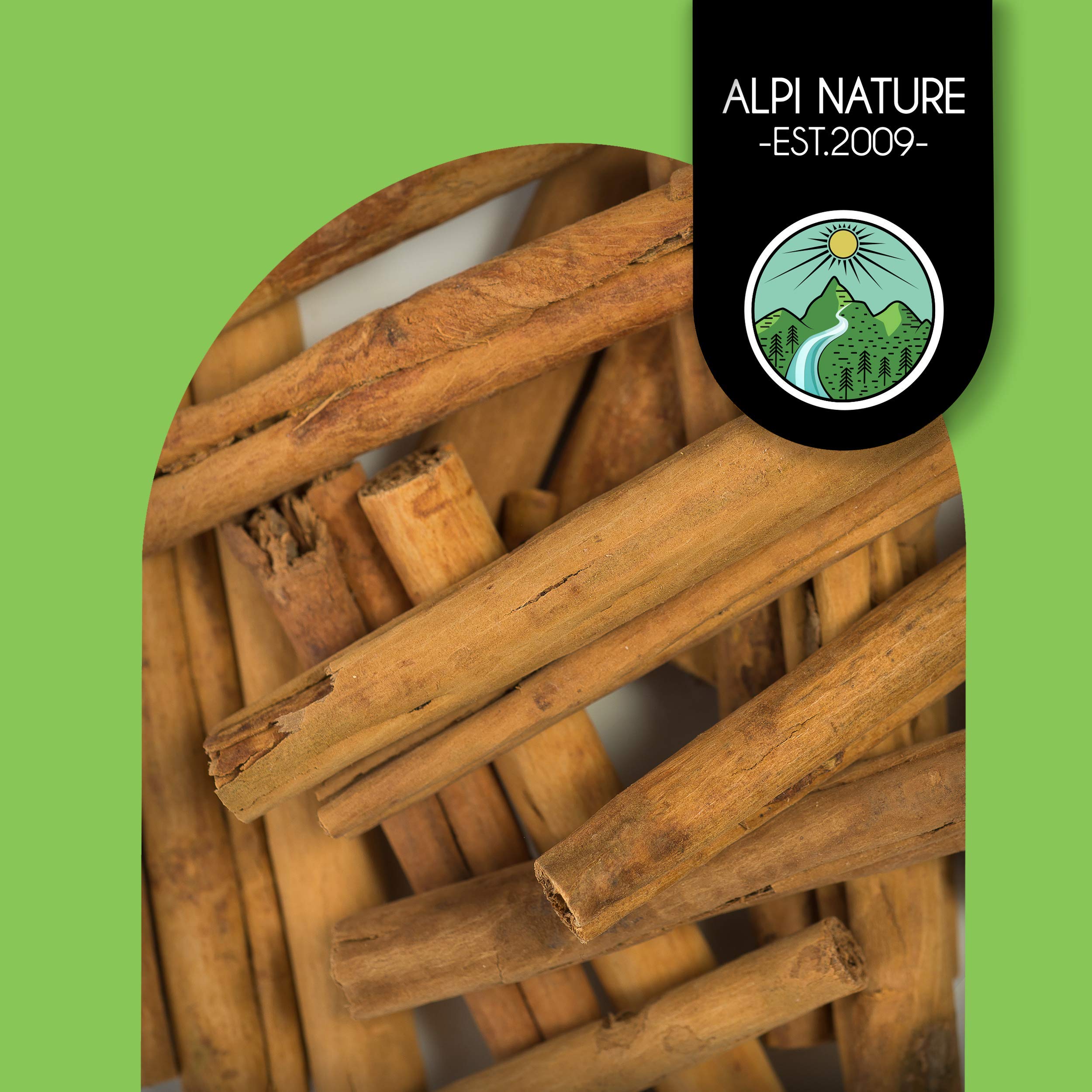 Alpi Nature Canela de Ceylan en Rama Orgánica 250g, Canela Ceylan Palitos 80 mm, aprox. 29-31 por Bolsa