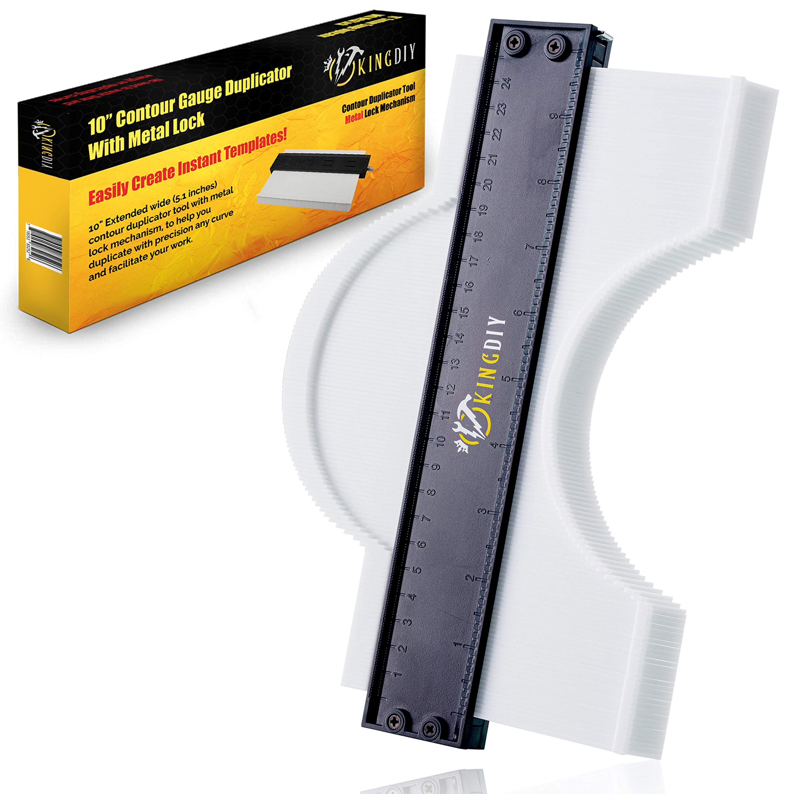 Buy King Diy Contour Gauge With Lock 10 inch, Irregular Shape Contour