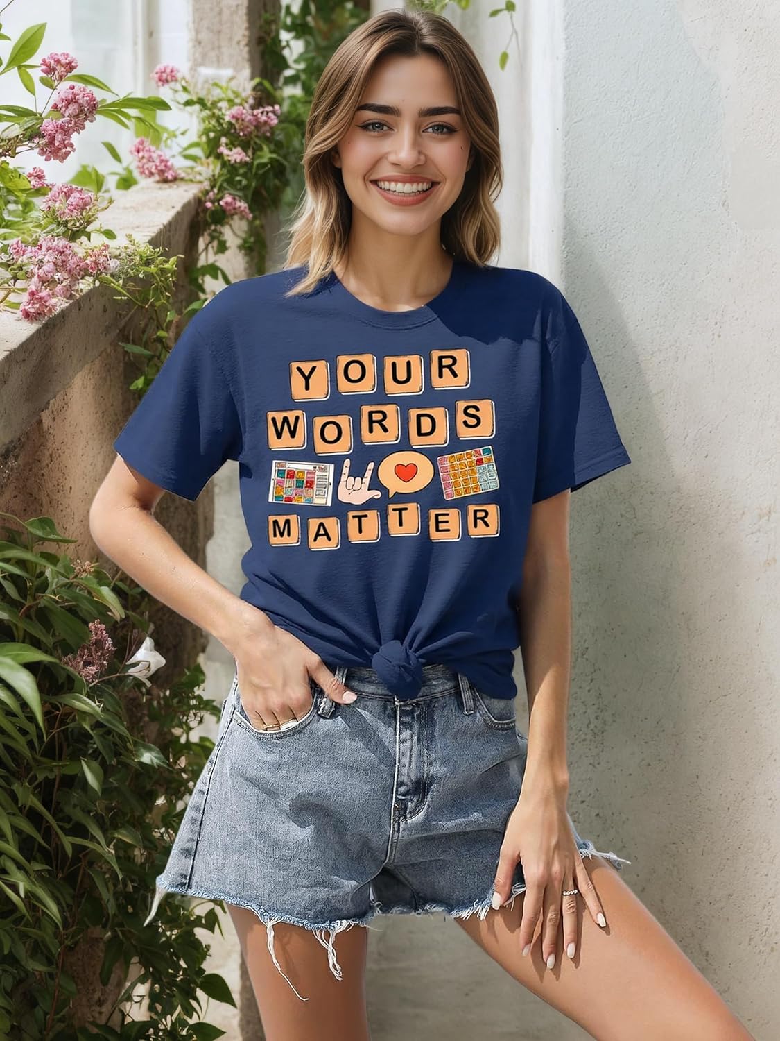 Teacher Shirts for Women: Speech Therapy Shirt Special Education Tshirt Mental Health Sped Teacher Tee SLP Tops - Image 3