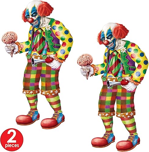 Miniatura 4 de Paquete de 2 payasos zombies articulados