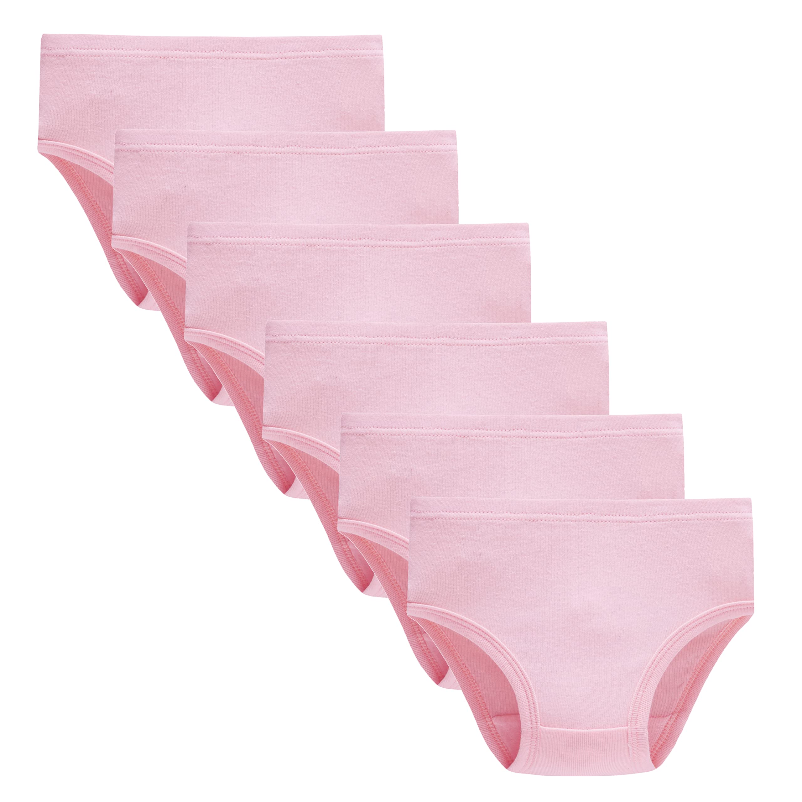 Cadidi Dinos Little Girls Soft Cotton Underwear Kids Cool Breathable Comfort Panty Briefs Toddler Undies Pack of 6