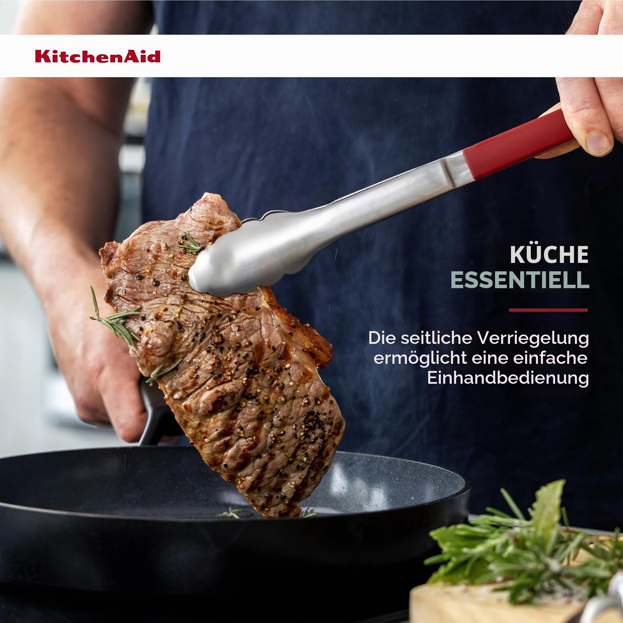 KitchenAid 3er-Set zum Grillen für den Innenbereich - Empire Rot