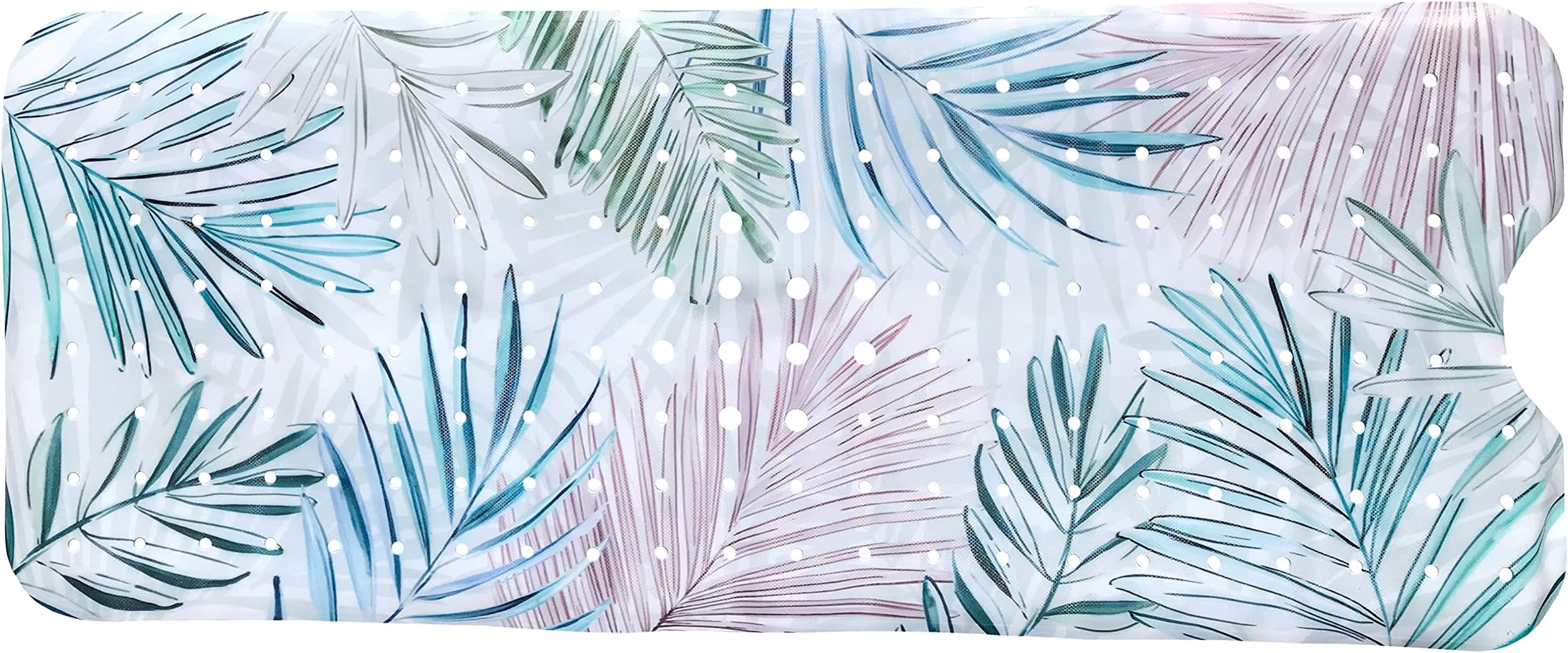 Bath Mat Non Slip Anti Mould, Extra Long Bathtub Mats with Drain Holes