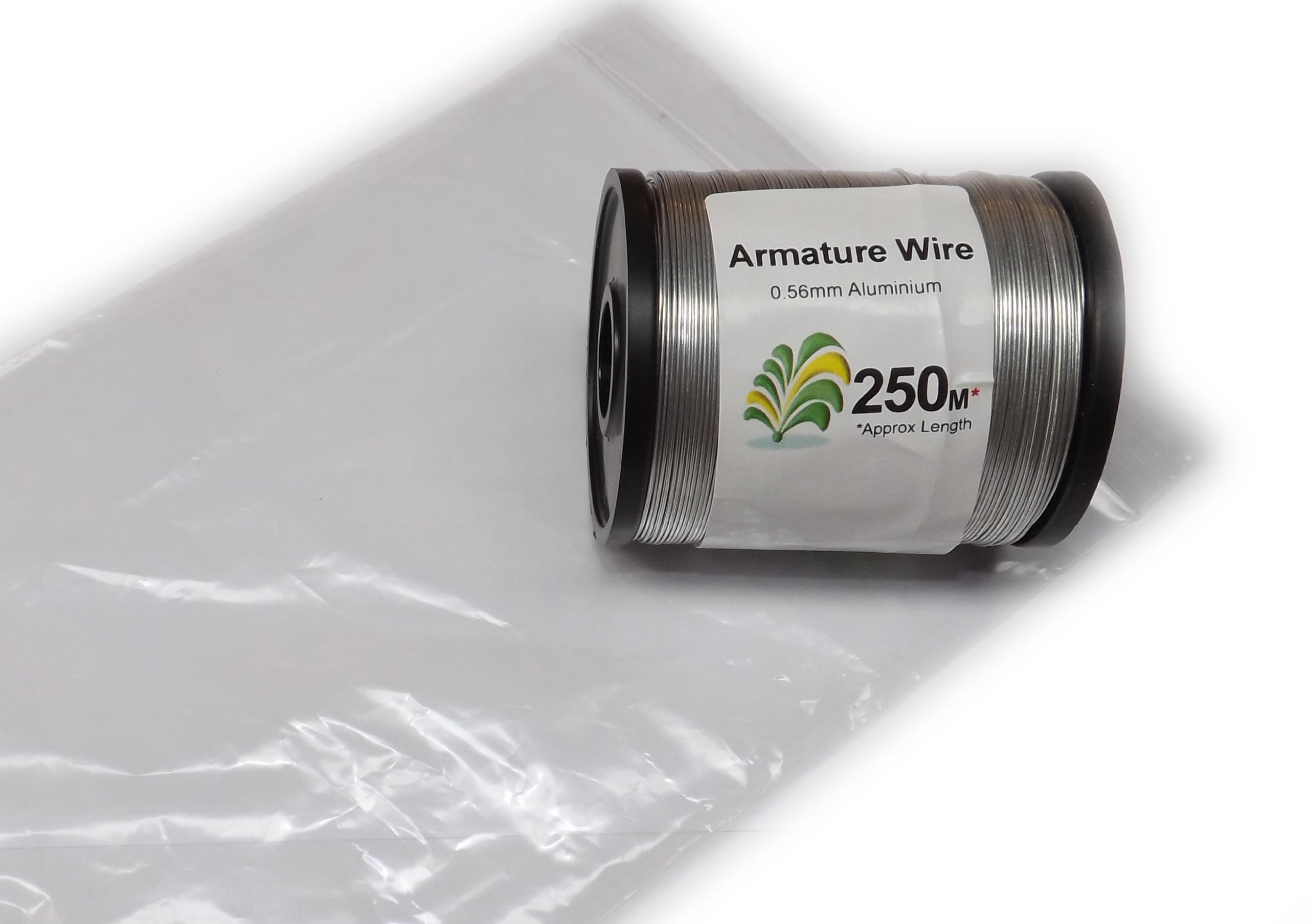 Aluminium Armature Wire - Spool - 0.56mm Gauge - 250m Length