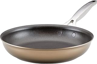 Ascend Hard Anodized Nonstick Frying Pan/Skillet - Good for All Stovetops (Gas, Glass Top, Electric & Induction), Dishwasher & Oven Safe with Stainless Steel Handle,10 Inch - Bronze